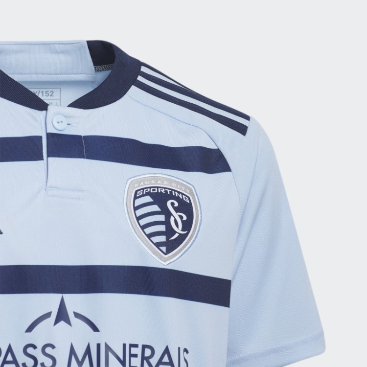 Camisa Esportiva Kansas City 23/24 Azul Brilhante Adidas