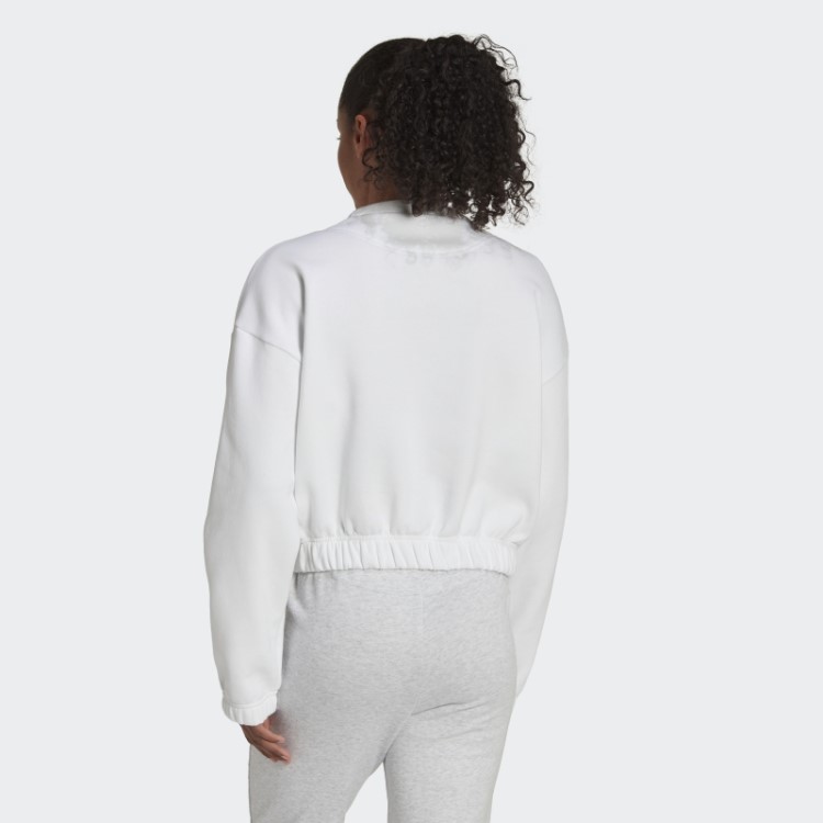 Moletom Branco Adidas Studio Lounge Solto