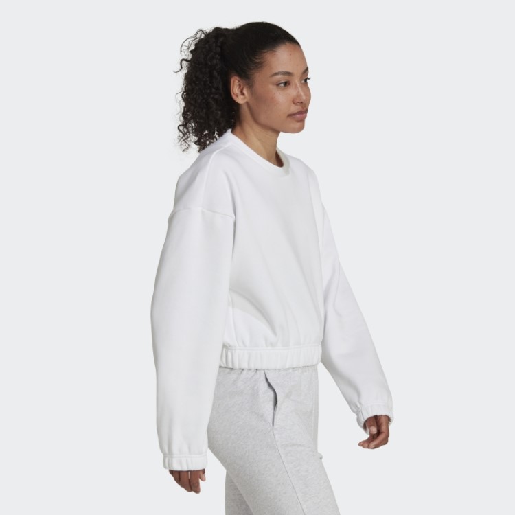 Moletom Branco Adidas Studio Lounge Solto