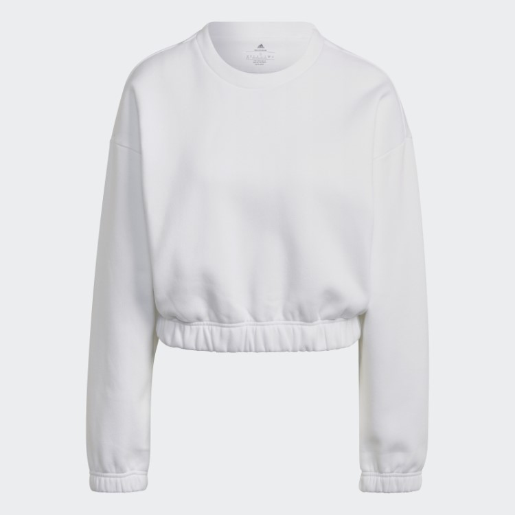 Moletom Branco Adidas Studio Lounge Solto
