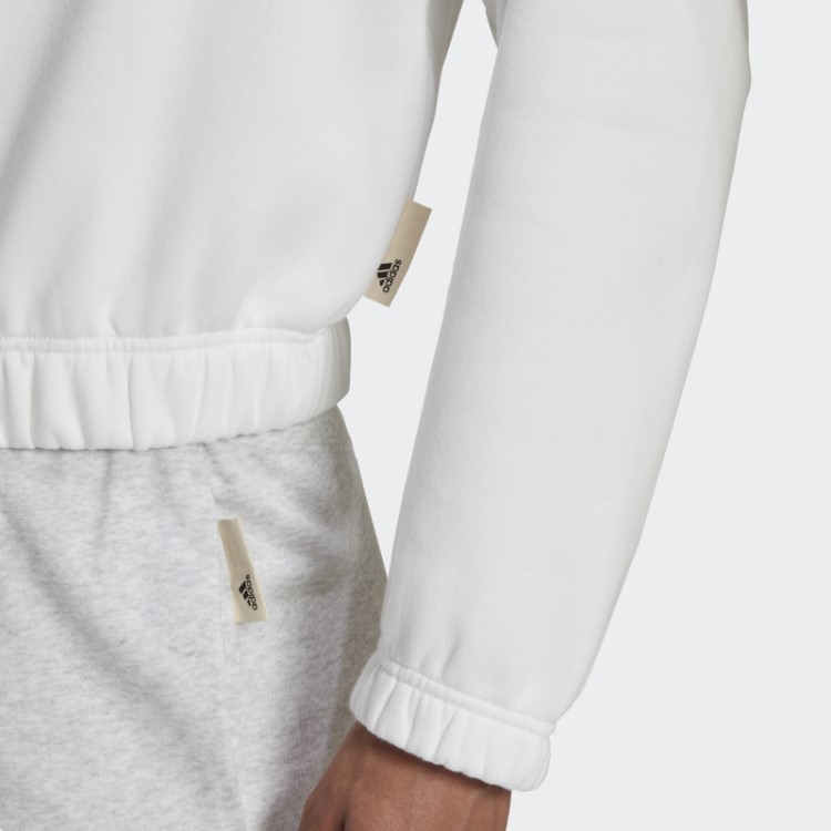Moletom Branco Adidas Studio Lounge Solto
