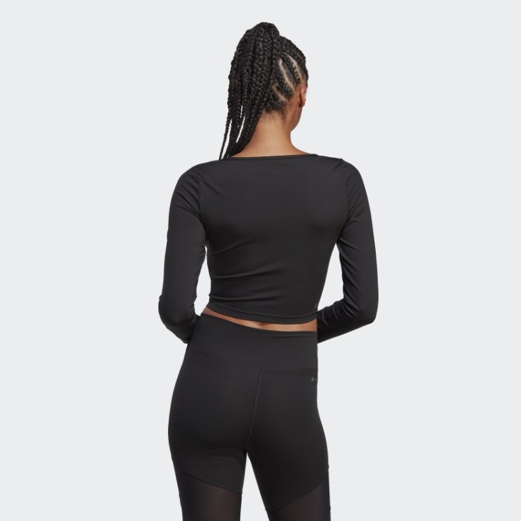 Blusa De Manga Longa Training Dance Preta Adidas