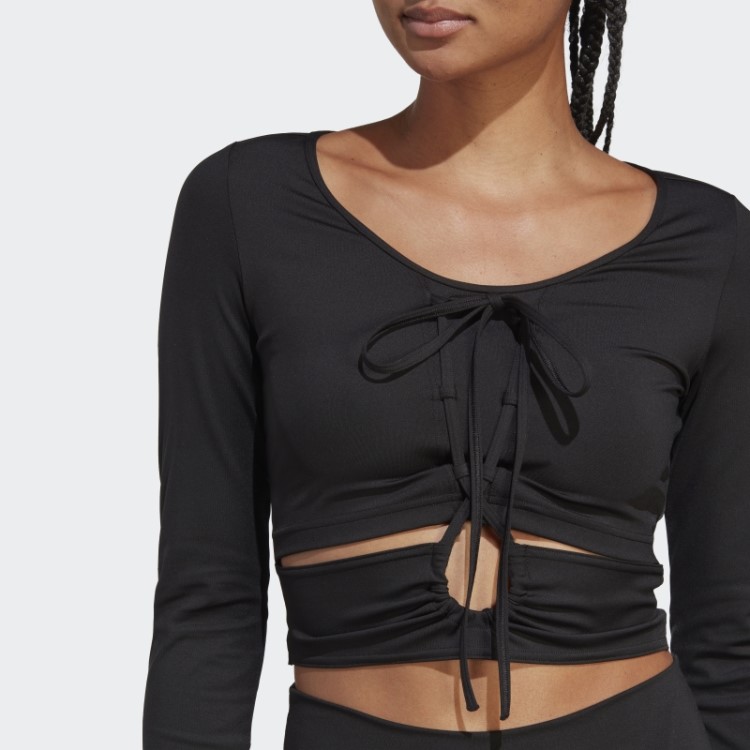 Blusa De Manga Longa Training Dance Preta Adidas