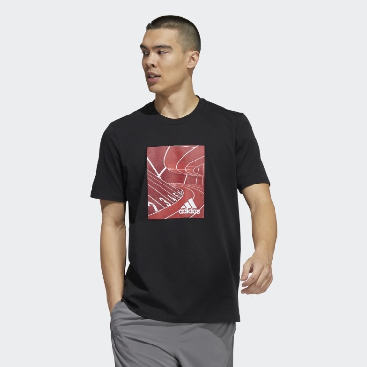 Basics Photo Real Graphic T-shirt Adidas Preta