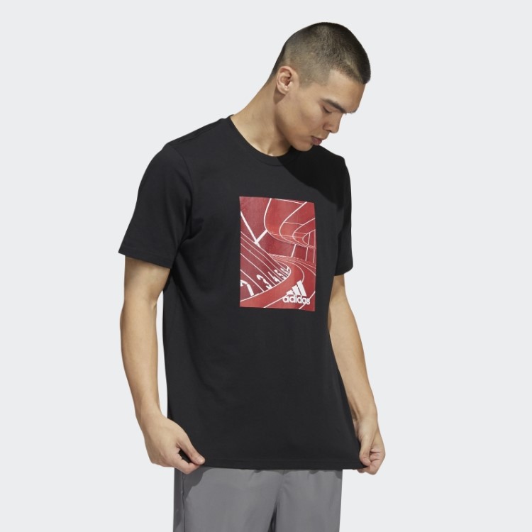 Basics Photo Real Graphic T-shirt Adidas Preta