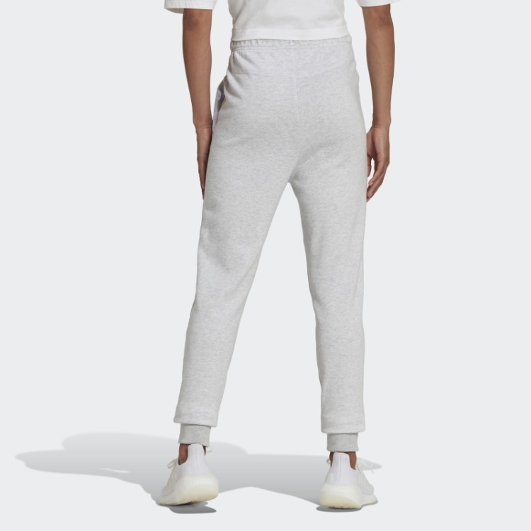 Calça Cintura Alta Adidas Cinza Claro Heather Studio Lounge