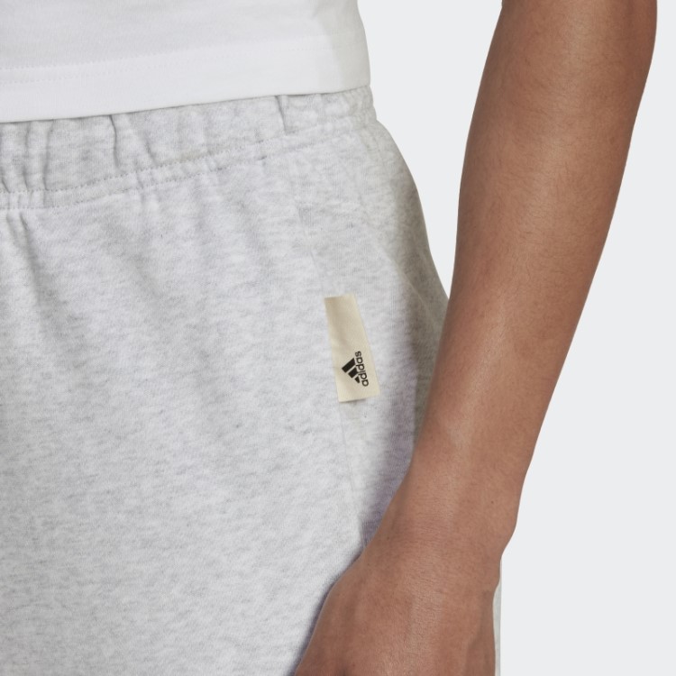 Calça Cintura Alta Adidas Cinza Claro Heather Studio Lounge