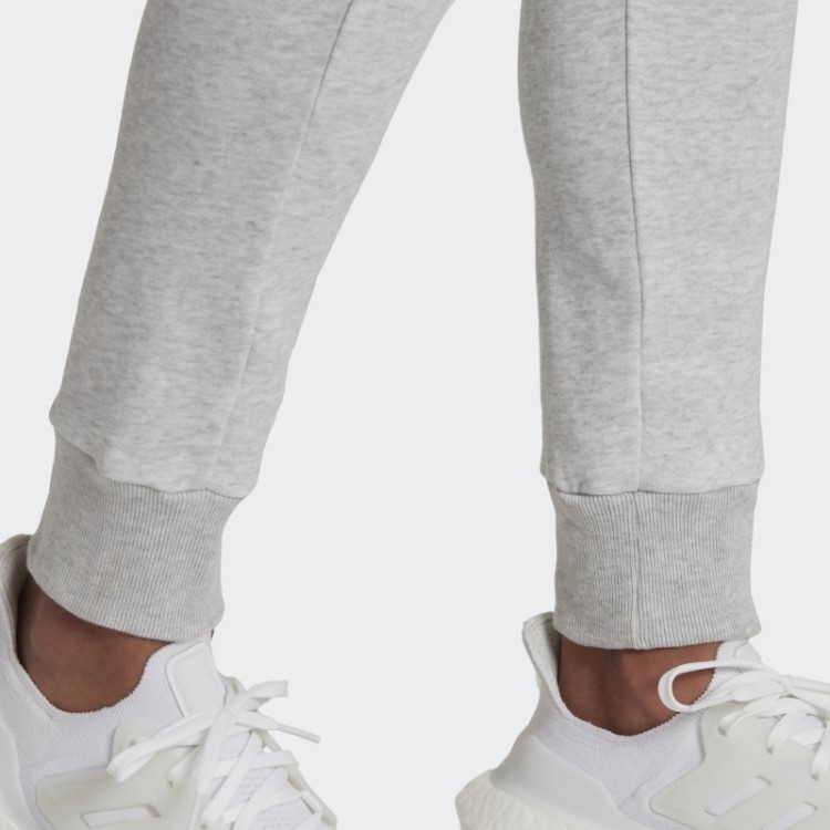 Calça Cintura Alta Adidas Cinza Claro Heather Studio Lounge
