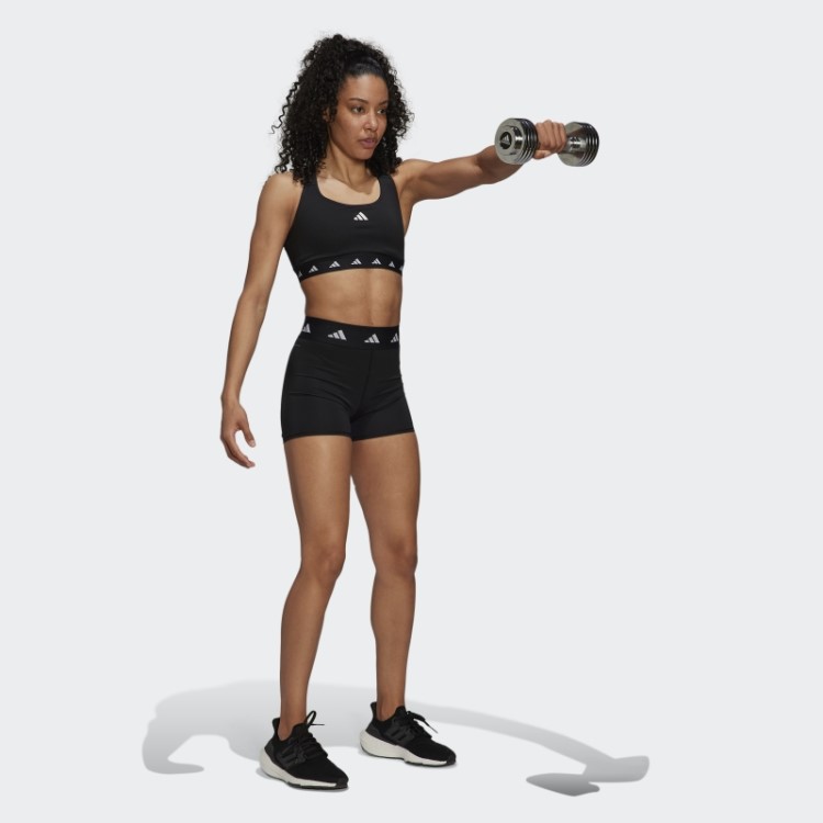 Leggings Curtas Pretas Adidas Techfit