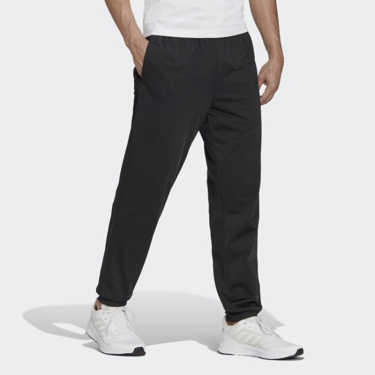 Calça Esportiva Adidas Essentials Preta Com As Três Listras