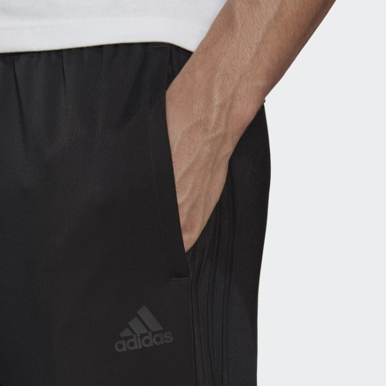 Calça Esportiva Adidas Essentials Preta Com As Três Listras