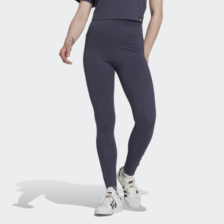 Legging Com Bordado Azul Adidas