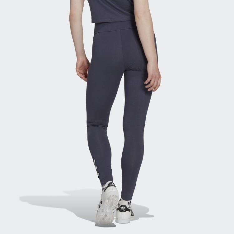 Legging Com Bordado Azul Adidas
