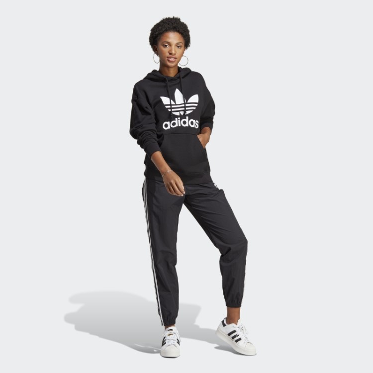 Moletom Preto Adidas Trefoil