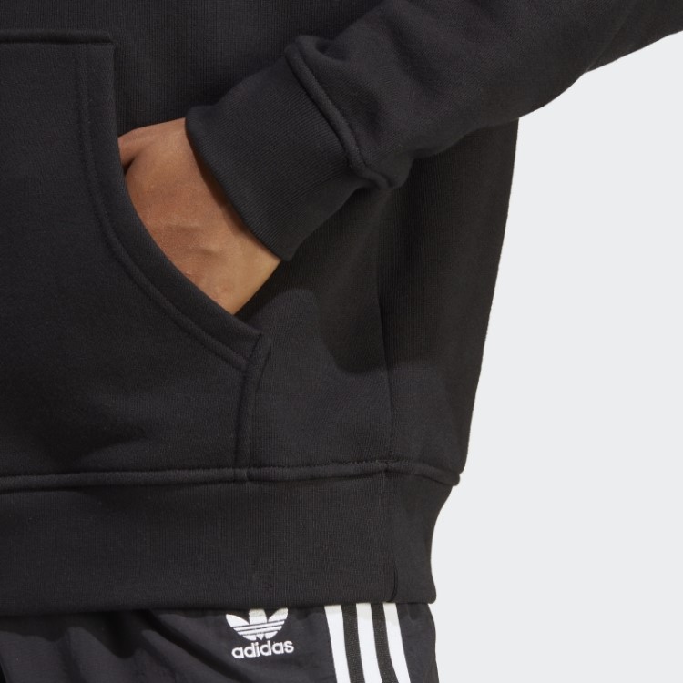 Moletom Preto Adidas Trefoil