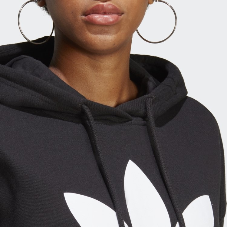 Moletom Preto Adidas Trefoil
