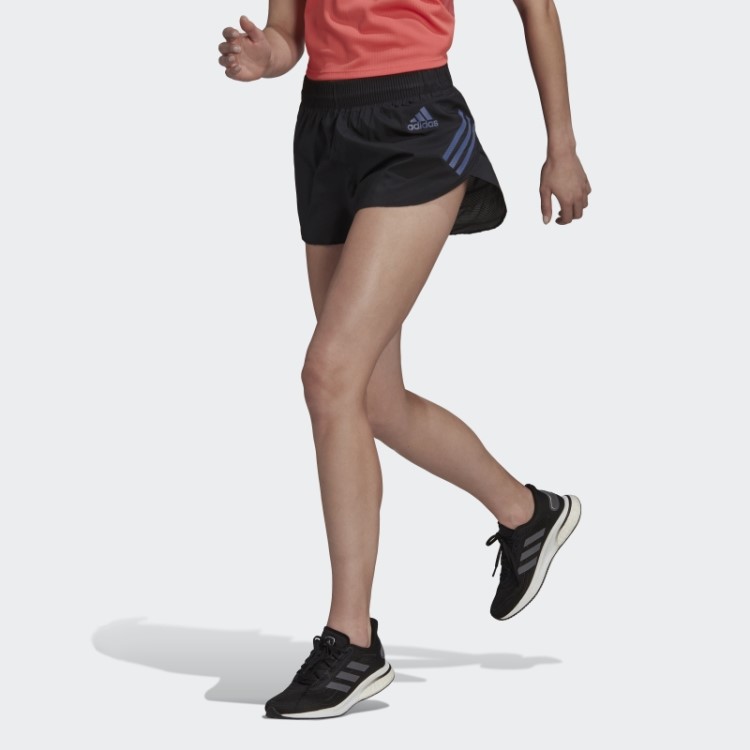 Bermuda Split Preta Adidas Adizero Running
