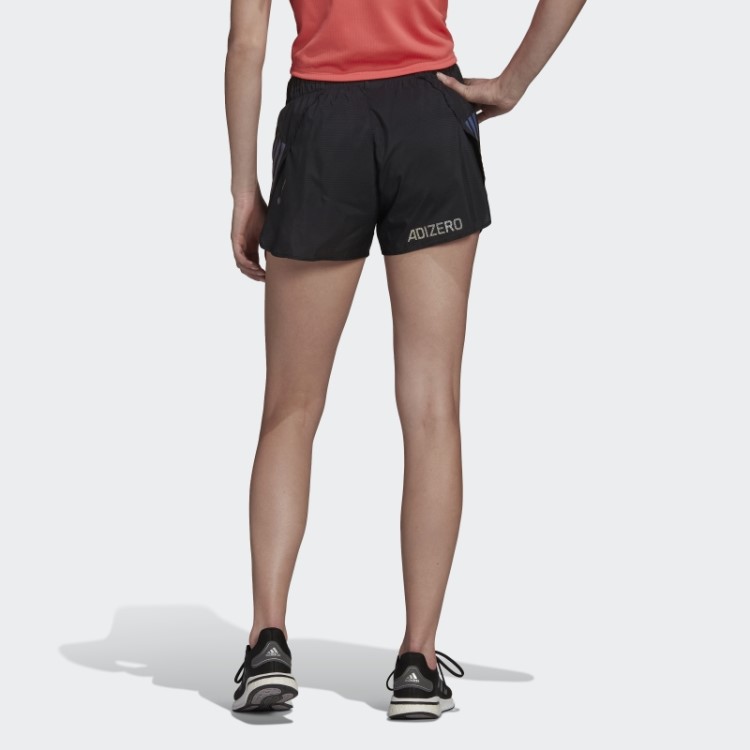 Bermuda Split Preta Adidas Adizero Running