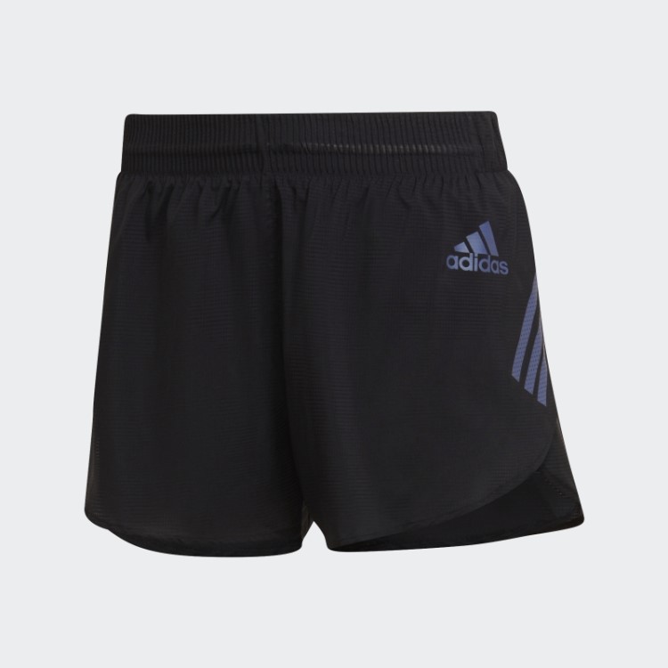 Bermuda Split Preta Adidas Adizero Running