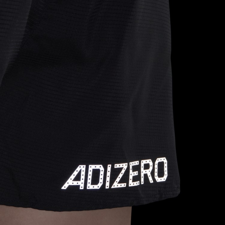 Bermuda Split Preta Adidas Adizero Running