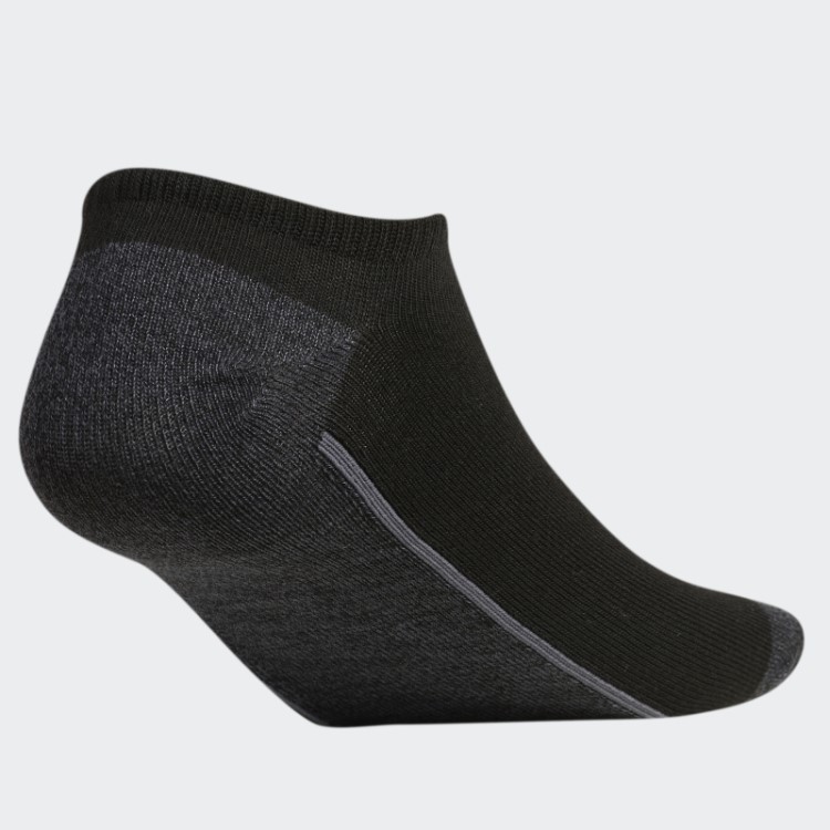 Meia Adidas Preta Superlite Linear 3 No-show 6 Pares