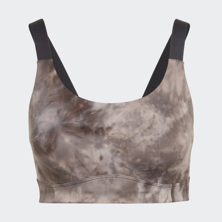Sutiã Terra Adidas Yoga Studio De Alumínio Com Suporte Leve