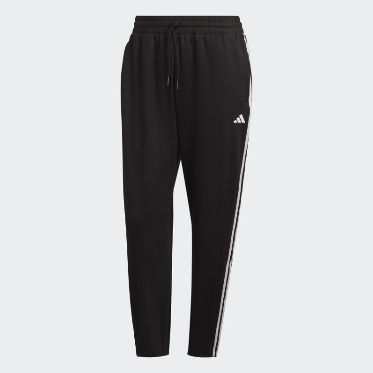 Calça Preta Adidas Aeroready Made4training 7/8 Tricô Com As Três Listras