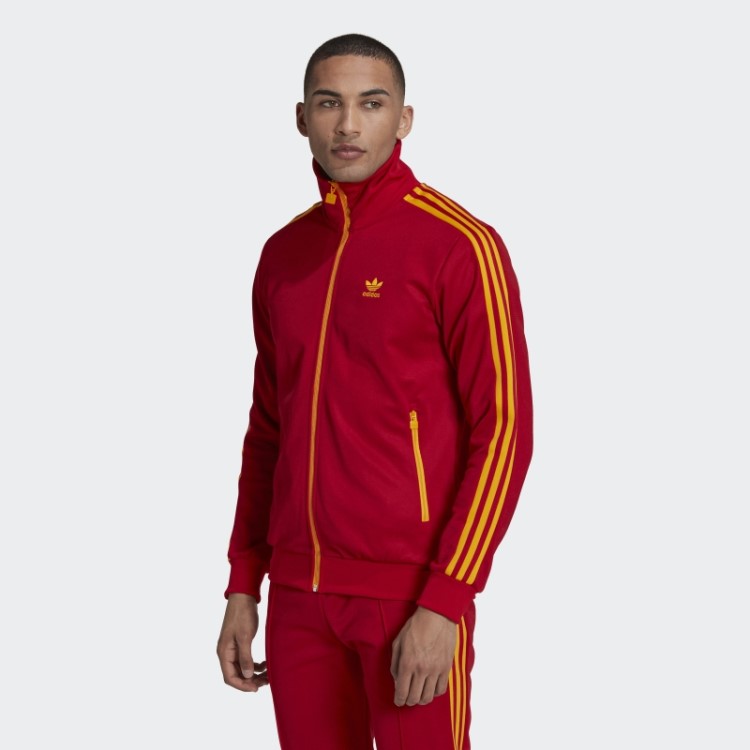 Jaqueta Vermelha Beckenbauer Adidas