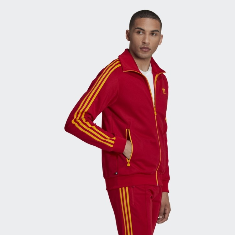 Jaqueta Vermelha Beckenbauer Adidas