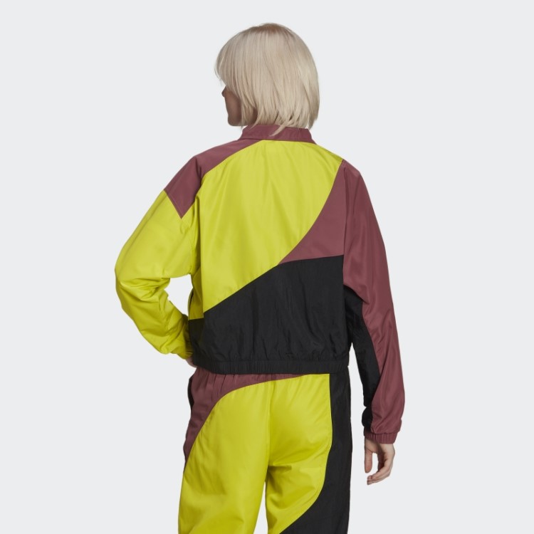 Jaqueta Preta Adicolor Colorblock Da Adidas