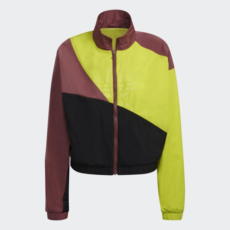 Jaqueta Preta Adicolor Colorblock Da Adidas