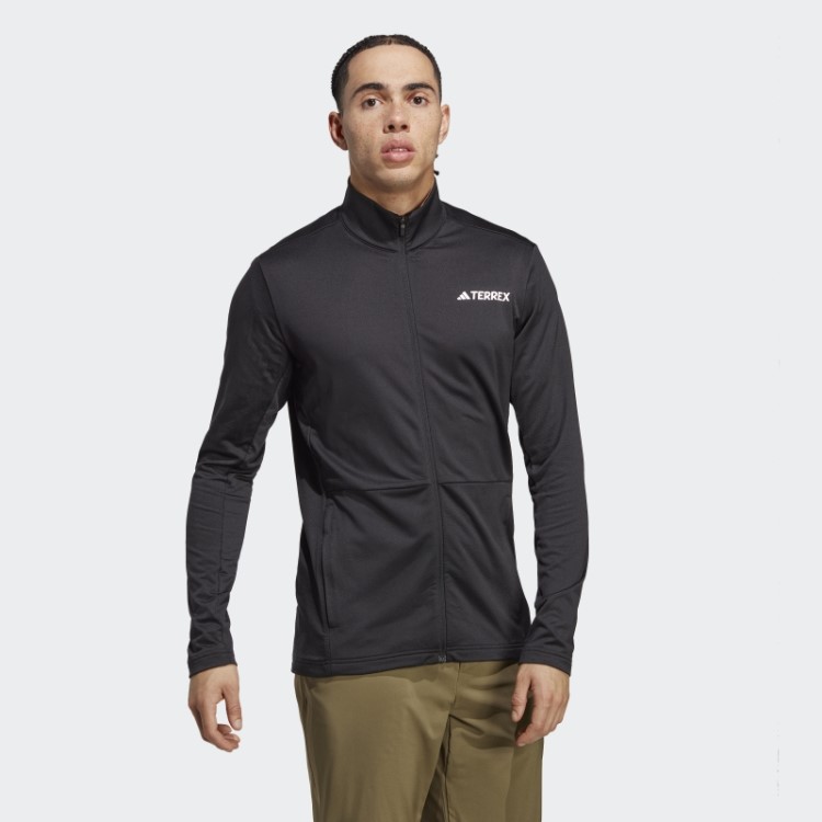 Adidas Terrex Jaqueta De Lã Com Zíper Completo Preto