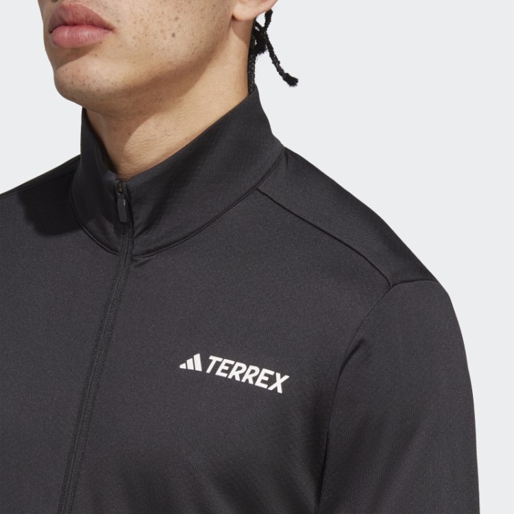 Adidas Terrex Jaqueta De Lã Com Zíper Completo Preto