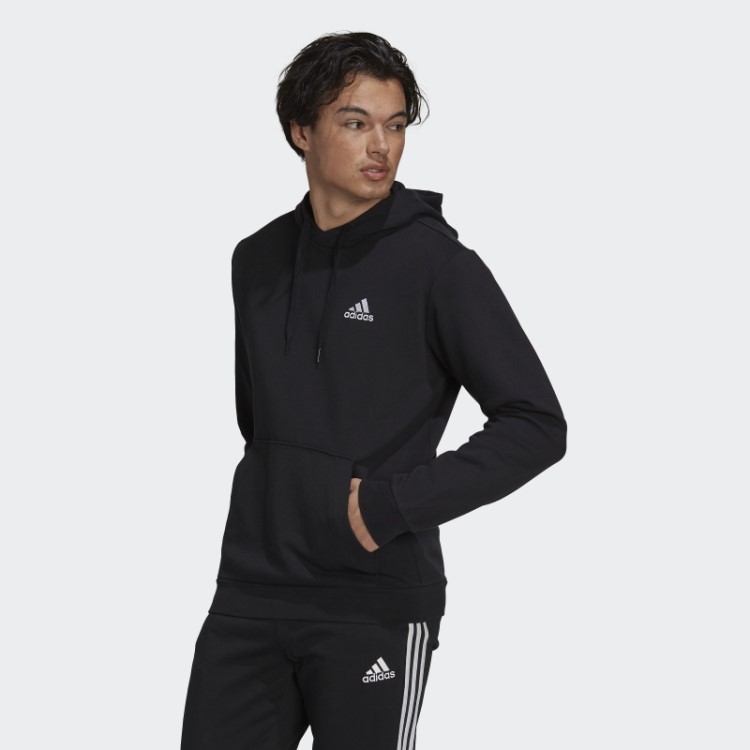 Elegante Adidas Essentials Moletom Com Capuz Branco
