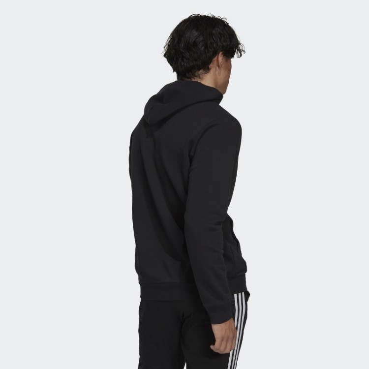 Moletom Com Capuz De Lã Adidas Essentials Branco Estiloso