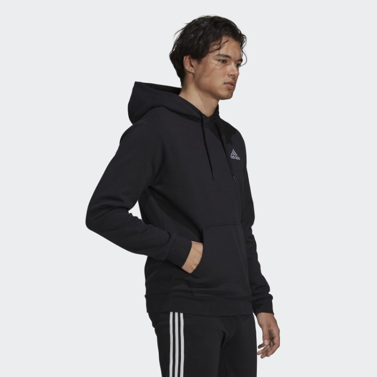 Moletom Com Capuz De Lã Adidas Essentials Branco Estiloso