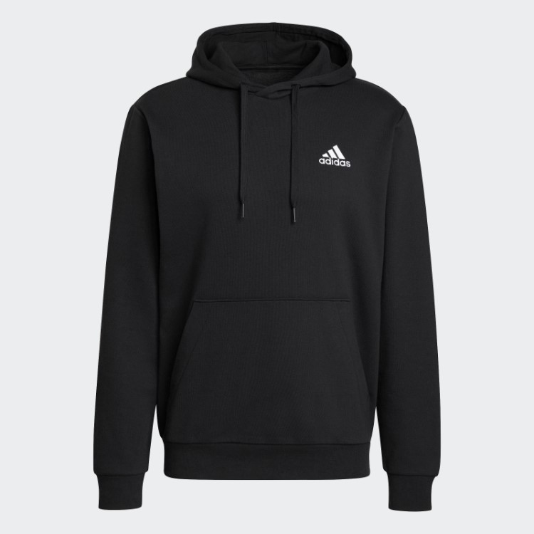 Moletom Com Capuz De Lã Adidas Essentials Branco Estiloso