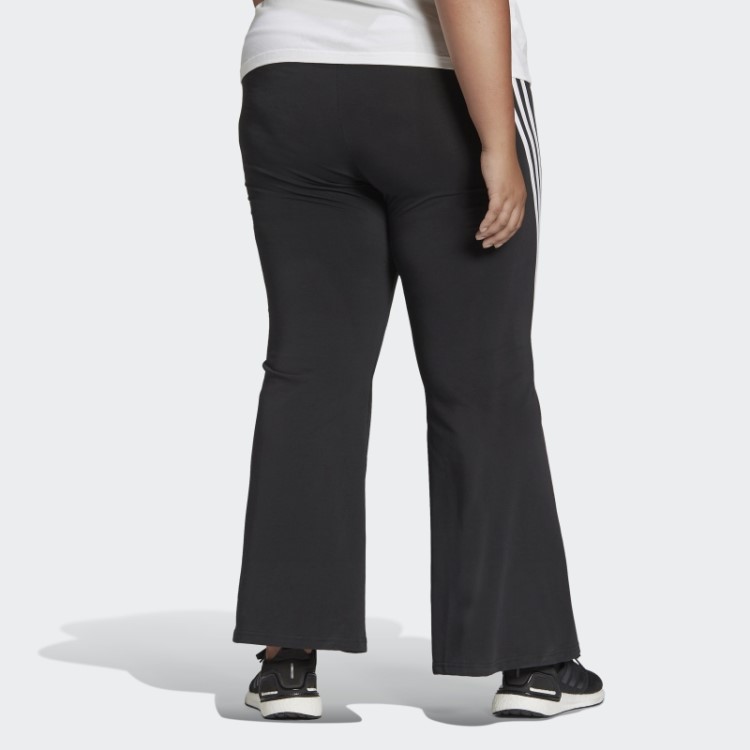 Calça Preta Adidas Sportswear Future Icons 3 Listras Flare (tamanho Grande) Quente