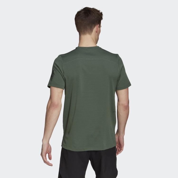 Camiseta De Treino Frontal Com Estampa De Impacto Adidas Green Oxide