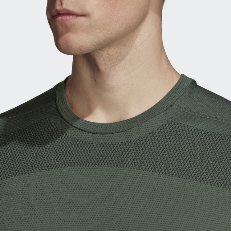 Camiseta De Treino Frontal Com Estampa De Impacto Adidas Green Oxide
