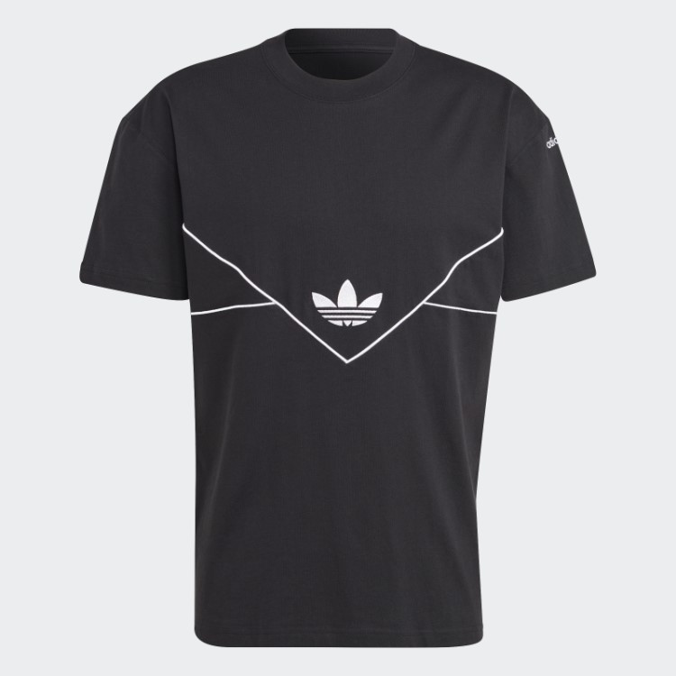 Adidas Adicolor Camiseta Sazonal Arquivo Preto