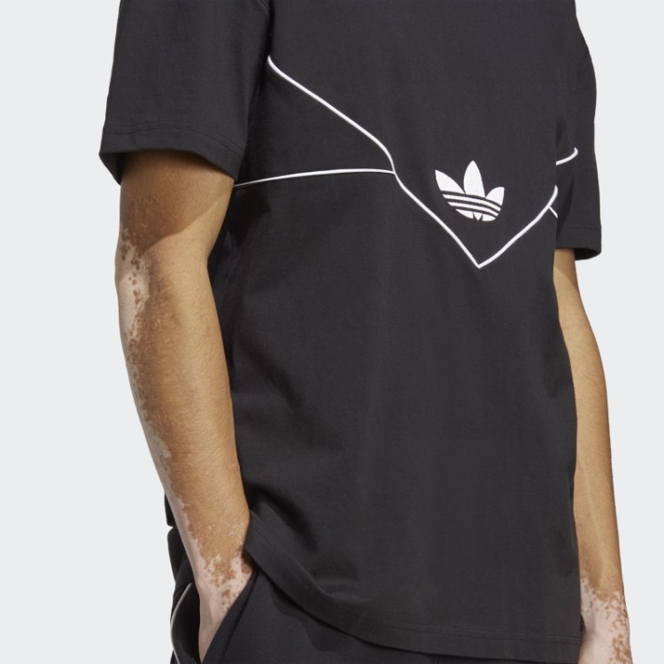 Adidas Adicolor Camiseta Sazonal Arquivo Preto