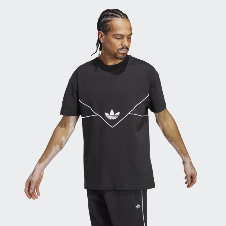 Camiseta Preta Adidas Adicolor Arquivo Sazonal