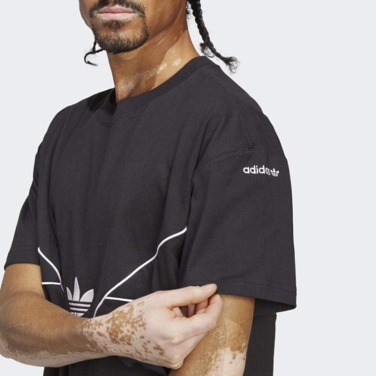 Camiseta Preta Adidas Adicolor Arquivo Sazonal