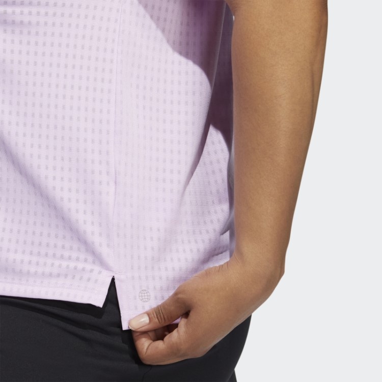 Camisa Polo Adidas 3 Listras (plus Size) Lilás