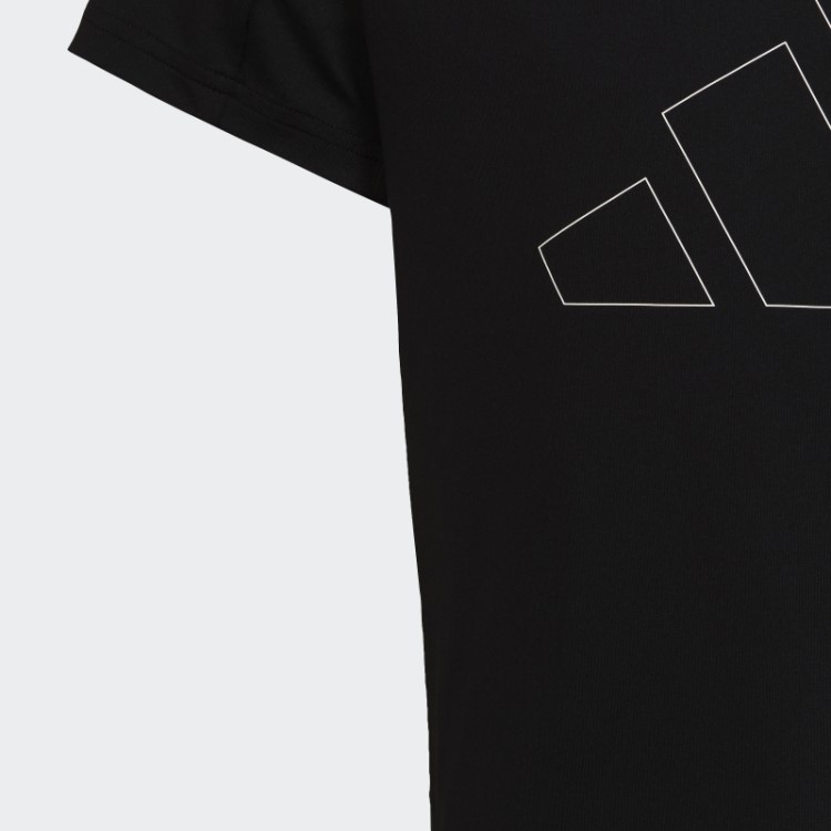Essentials Aeroready Camiseta Regular Com Logo Adidas Preta