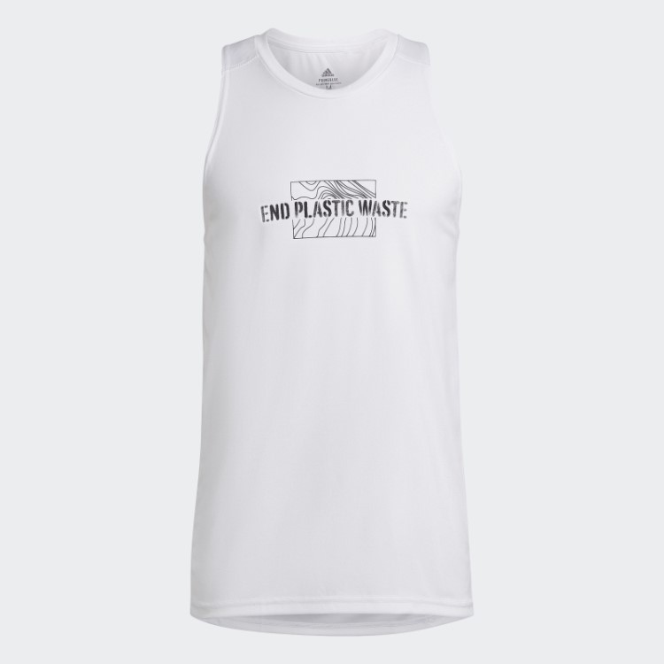 Adidas Own The Run End Plastic Waste Regata Aeroready Graphic Branco
