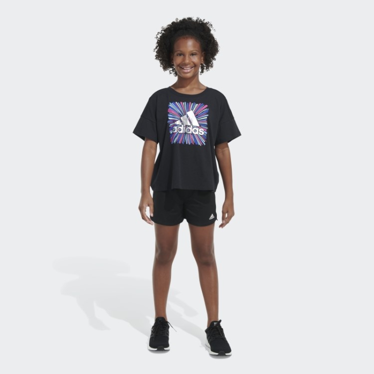 Camiseta Solta Adidas Box Preta