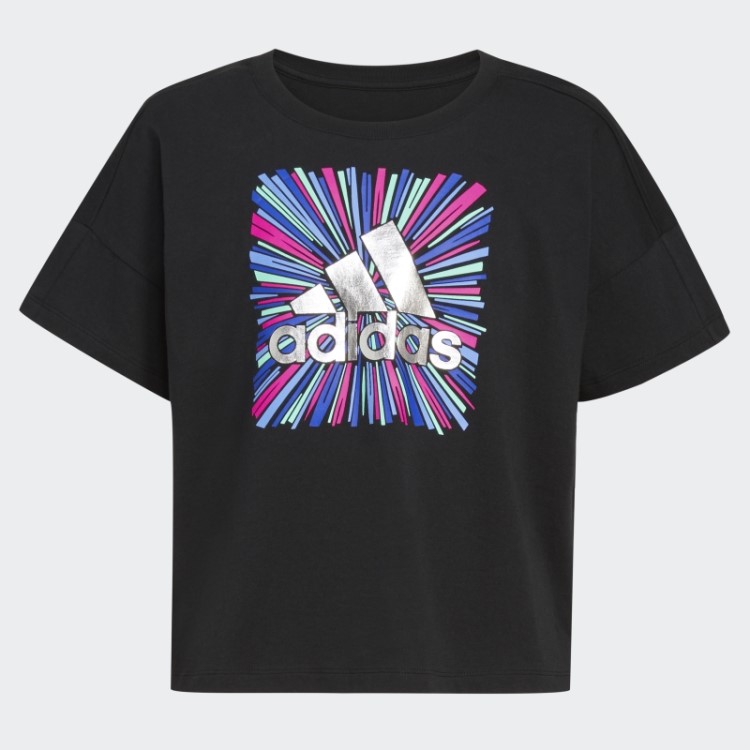 Camiseta Solta Adidas Box Preta