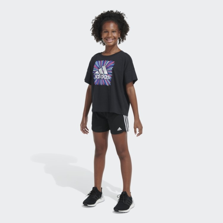 Camiseta Solta Adidas Box Preta